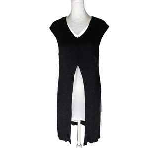 NAYA Chic & Classic Layered Sleeveless V-Neck One-Piece Sheath Dress Size 2